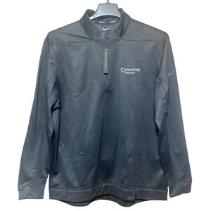 Nike Golf Diamond Resorts Quarter Zip Pullover Black AR2600-010 Mens XL New